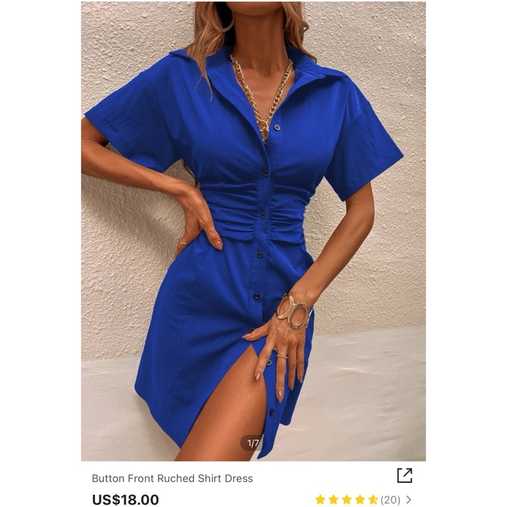 Shein blue dress